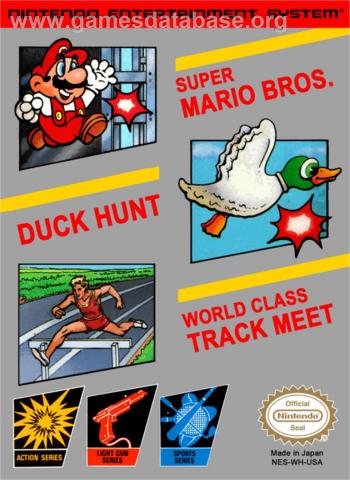 Cover Super Mario Bros. + Duck Hunt + World Class Track Meet for NES